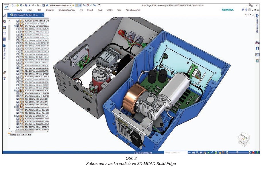 Solid Edge Electrical pro návrh kabelových svazků